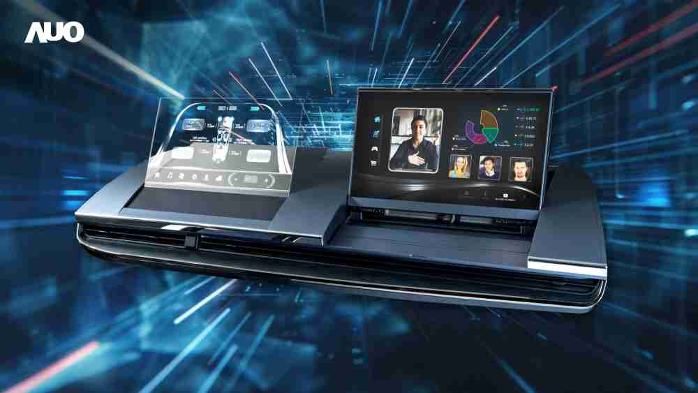 壹号平台Micro LED Display HMI解决方案打造透明Micro LED前座仪表，，，，呈现信息并保留驾驶视野开阔；亦为副驾驶座乘客打造收放自如的Micro LED屏幕，，在不影响显示质量的前提于显示区内建镜头，，让用户能与视讯对象直接眼神接触，，提供绝佳的双向沟通体验